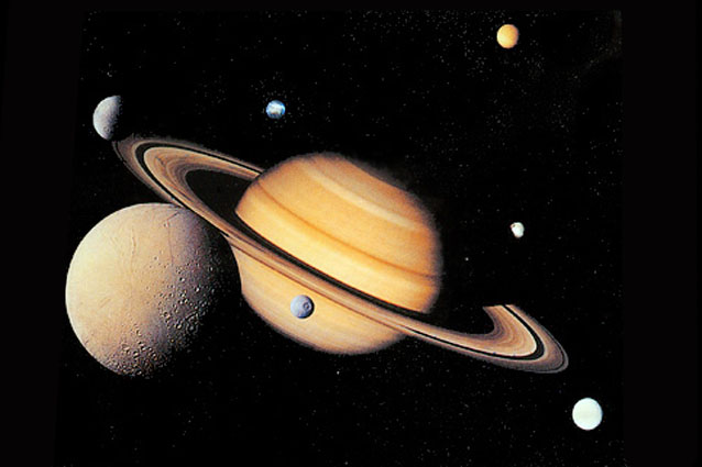 Спутники и кольца Сатурна